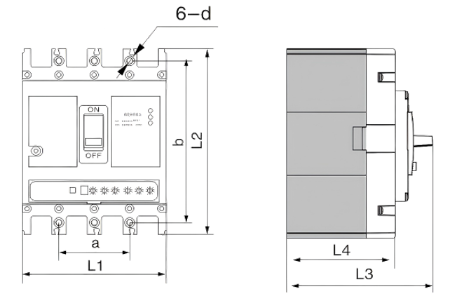 Overall Dimensions and Installation Dimensions
